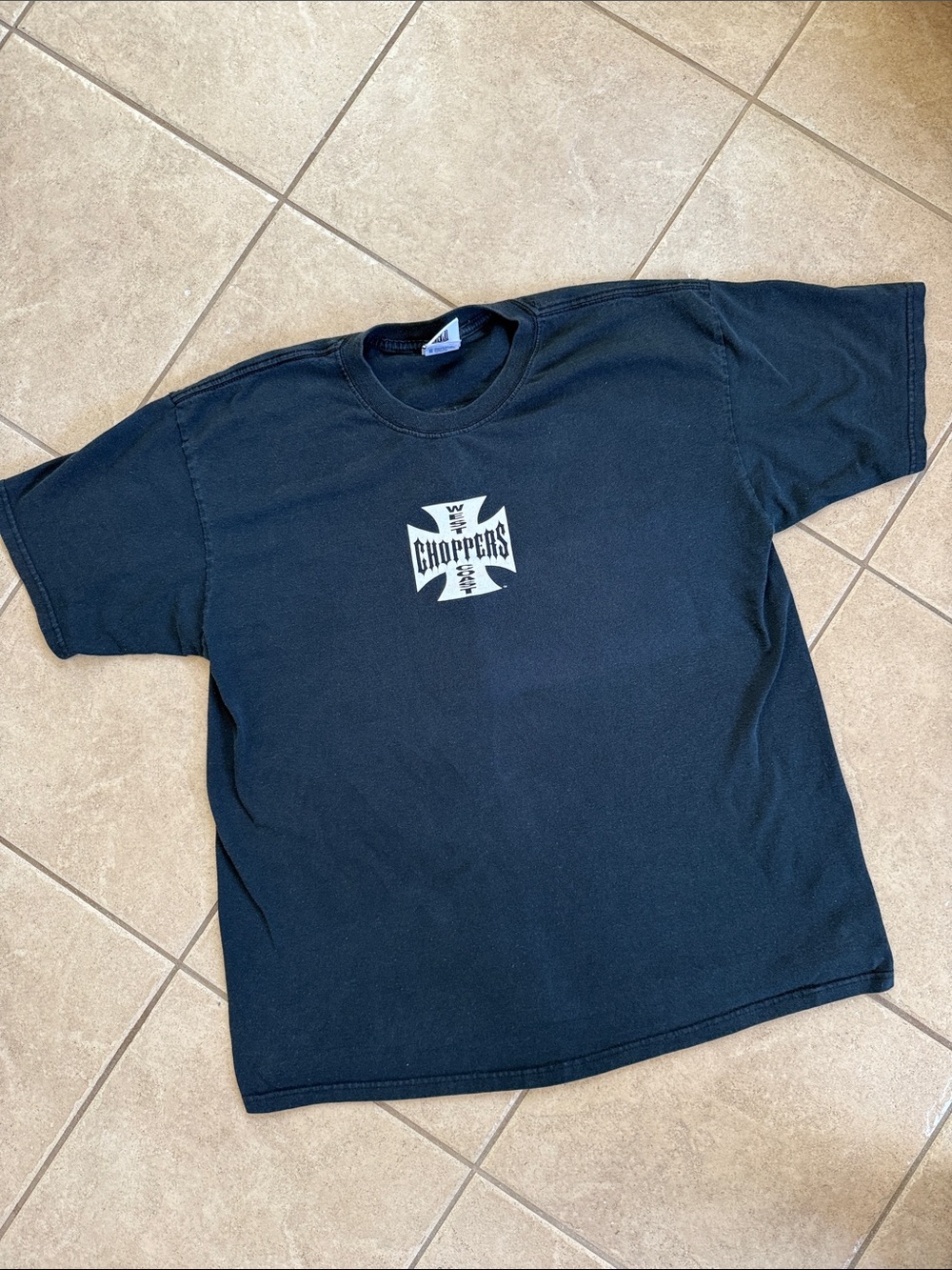 2000’s Choppers Black Graphic Logo Crewneck T-Shirt